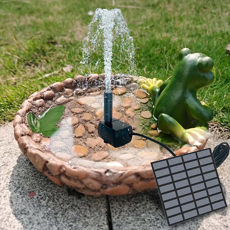 Solar Fountain with 6 Nozzles  - đánh giá và giá Solar Pool Pump Kit