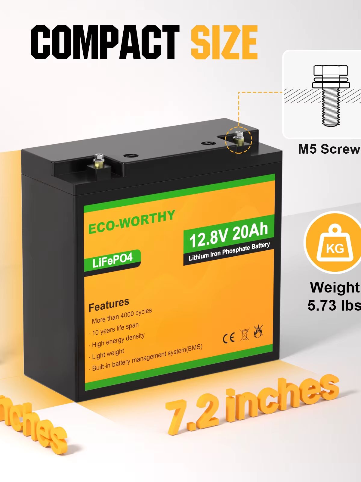 ECO-WORTHY 2 Pack 12V 20Ah Lit - đánh giá và giá Lifepo4 Battery Pack
