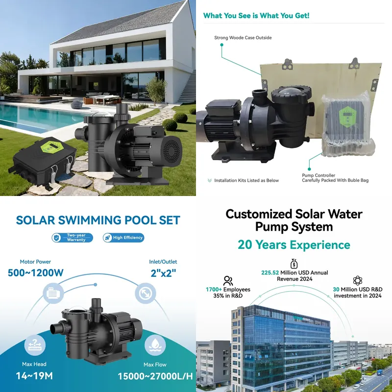 Veichi Manufacturer Supply 2 I - đánh giá và giá Solar Pool Pump Kit