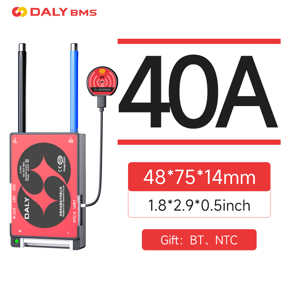 DALY Smart BMS 16S 60V 40A Li- - đánh giá và giá Lifepo4 Battery Pack